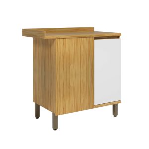 Balcão Canto Univer. Amêndoa/ Branco
